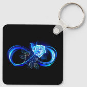 Porte-clés Glowing infinity with blue rose (Dos)