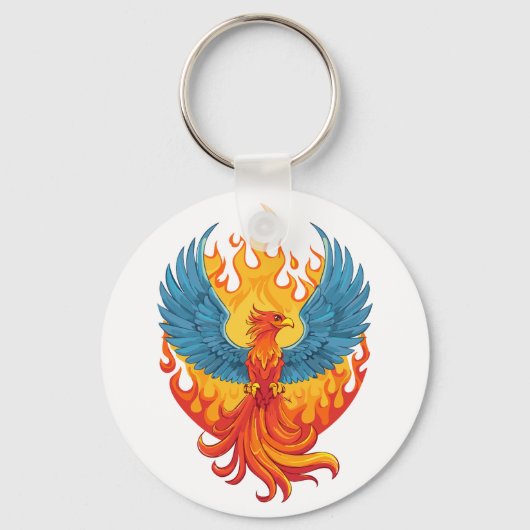 Porte-clés Glowing mythological Fantasy Phoenix Bird (Recto)