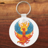 Porte-clés Glowing mythological Fantasy Phoenix Bird (Verso)