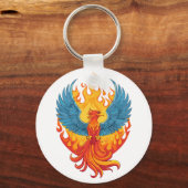 Porte-clés Glowing mythological Fantasy Phoenix Bird (Recto)