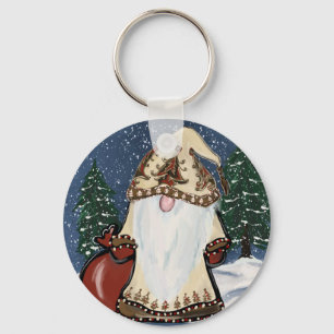 PORTE-CLÉS GNOME DE NOËL