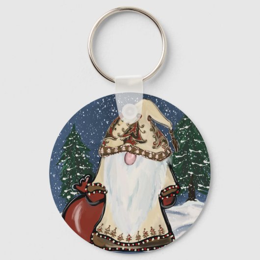 PORTE-CLÉS GNOME DE NOËL (Recto)