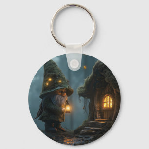 Porte-clés Gnome enchantée au clair de lune : Imaginaire