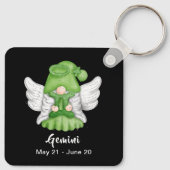 Porte-clés Gnome Gemini Astrologie Sign Angel Porte - clé (Dos)
