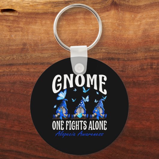 Porte-clés Gnome One combat seul Alopécie Sensibilisation 1 (Verso)