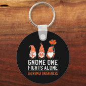 Porte-clés Gnome One combat seul Leucémie Cancer Sensibilisat (Recto)