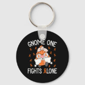 Porte-clés Gnome One combat seul Leucémie Sensibilisation Gno (Recto)