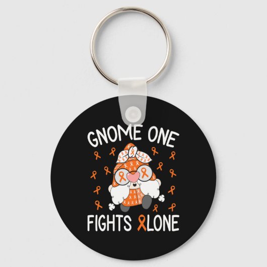 Porte-clés Gnome One combat seul Leucémie Sensibilisation Gno (Recto)