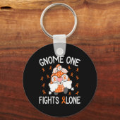Porte-clés Gnome One combat seul Leucémie Sensibilisation Gno (Recto)