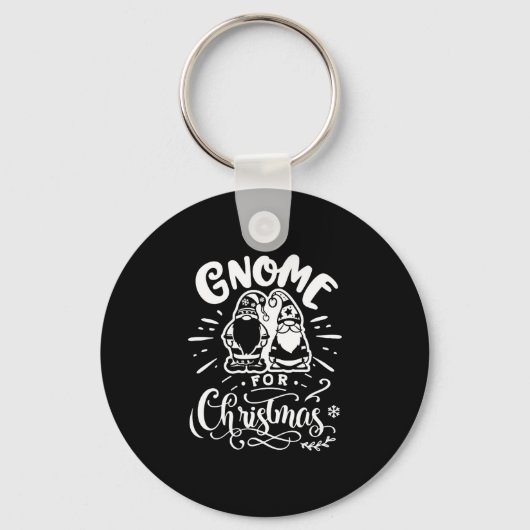 Porte-clés Gnome pour Noël (Recto)