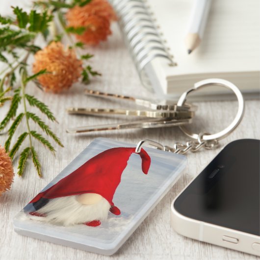 Porte-clés Gnome scandinave de Noël (Devant droit)