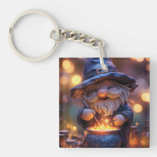 Porte-clés Gnome souriant Stirring Magic Pot