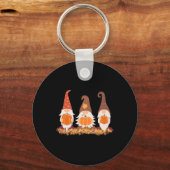 Porte-clés Gnomes D'Automne Et Feuilles D'Automne Mignons Gra (Recto)