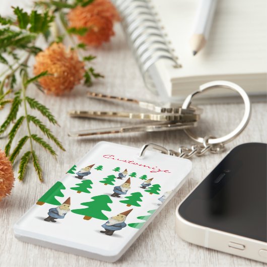 Porte-clés Gnomes de Noël Arbres de Noël Thunder_Cove (Devant droit)