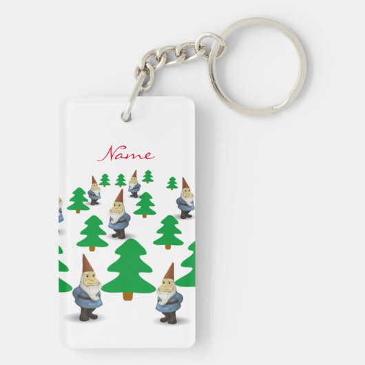 Porte-clés Gnomes de Noël Arbres de Noël Thunder_Cove (Dos)