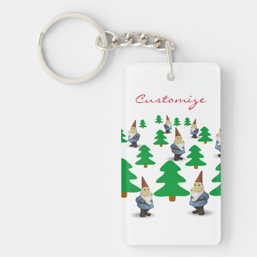 Porte-clés Gnomes de Noël Arbres de Noël Thunder_Cove (Devant)