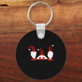 Porte-clés Gnomes For The Holidays Buffalo Plaid Gnome Christ (Recto)
