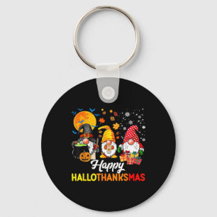 Porte-clés Gnomes Halloween Thanksgiving Christmas Happy Hall