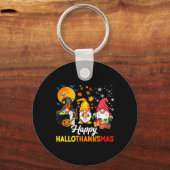 Porte-clés Gnomes Halloween Thanksgiving Christmas Happy Hall (Recto)