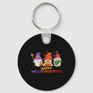 Porte-clés Gnomes Halloween Thanksgiving Noël Joyeux Hall