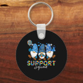 Porte-clés Gnomes Sensibilisation sur l'autisme Support Squad (Recto)