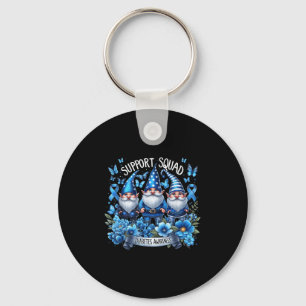 Porte-clés Gnomes Support Squad Blue Gnomes Diabetes Awards
