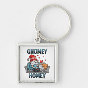 Porte-clés Gnomey gnome à la maison