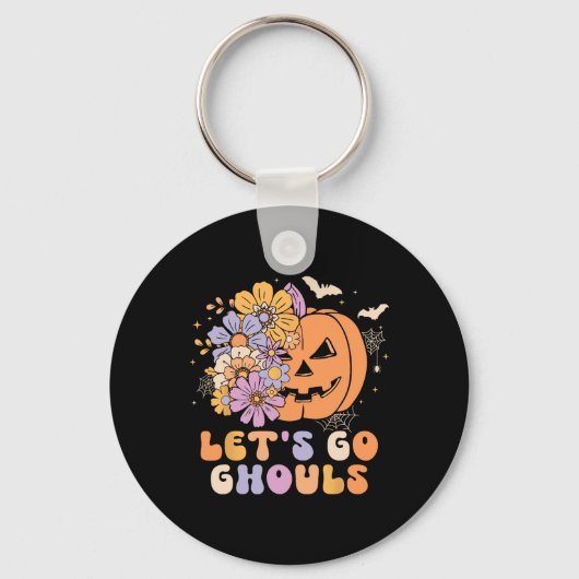 Porte-clés Go Ghouls Halloween Costume Citrouille Retro Gr (Recto)