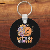 Porte-clés Go Ghouls Halloween Costume Citrouille Retro Gr (Recto)