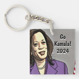 Porte-clés Go Kamala 2024 Elections présidentielles américain
