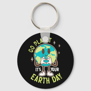 Porte-clés Go Planet Son Jour des terres Cute Kawaii Earth Bo