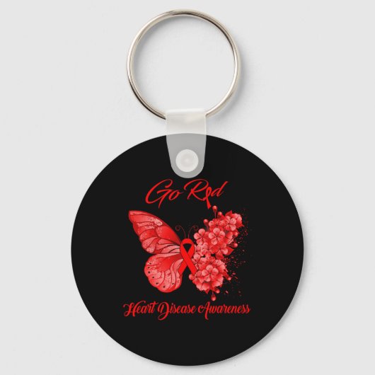 Porte-clés Go Red Heart Disease Awareness (Recto)
