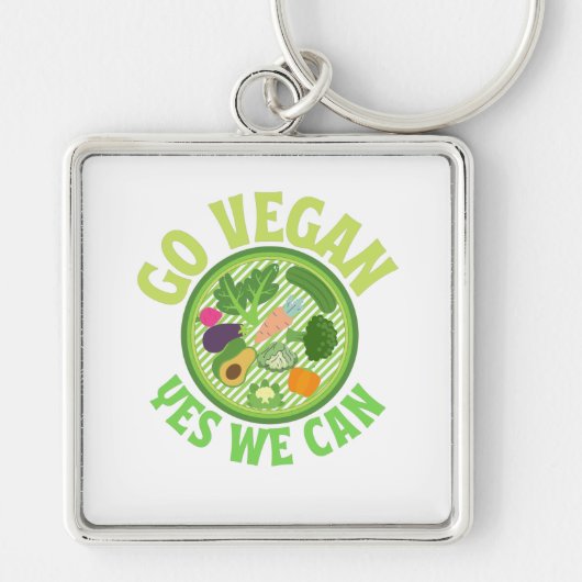 Porte-clés Go Vegan (Devant)