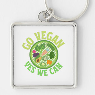 Porte-clés Go Vegan oui nous pouvons