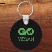 Porte-clés Go Vegan Plante Nutrition Veganism (Recto)