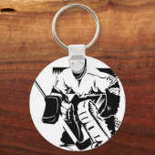 Porte-clés Goalie de hockey (Recto)