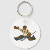 Porte-clés Goalie de hockey (Recto)