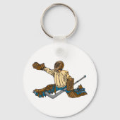 Porte-clés Goalie de hockey (Verso)
