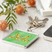 Porte-clés Goalie de hockey de terrain (Côté)