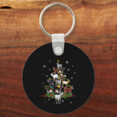 Porte-clés Goat Christmas Tree Snow Goat Xmas (Recto)
