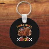 Porte-clés Gobble Gobble Bruh Funny Thanksgiving Turkey Dab B (Recto)
