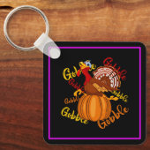 Porte-clés Gobble Gobble Gobble Citrouille-16194 (Recto)