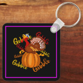 Porte-clés Gobble Gobble Gobble Citrouille-16194 (Verso)