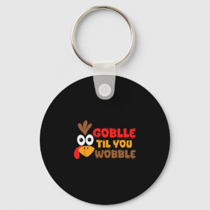 Porte-clés Gobble Til You Wobble Action de grâce