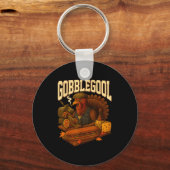 Porte-clés Gobbol Turkey Gobble Gool Thanksgiving Retro (Recto)
