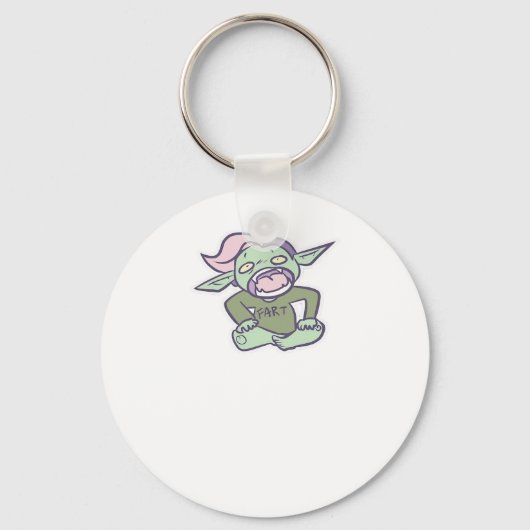 Porte-clés Goblincore Fart Goblin Classique (Recto)