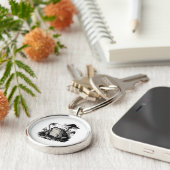 Porte-clés Goblincore Frog Minimal Classic Design (Côté)