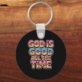 Porte-clés God Is Good All The Time Christian Ice Cream Drip (Recto)