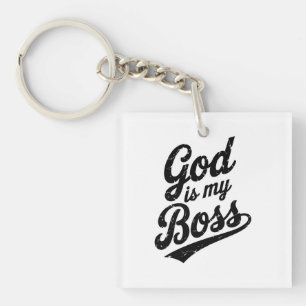 Porte-clés God is my boss