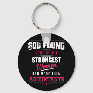 Porte-clés God Made Accountants Hilarious Profession Design
